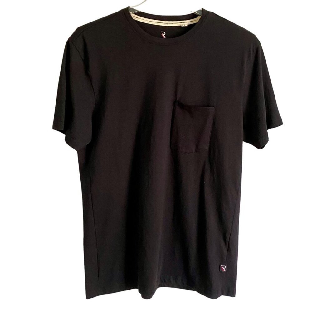 International Report Essentials Black Short Sleeve Tee Shirt Men's Medium NEW